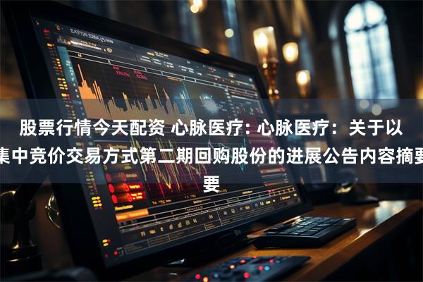 股票行情今天配资 心脉医疗: 心脉医疗：关于以集中竞价交易方式第二期回购股份的进展公告内容摘要